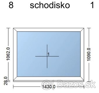 Plastove okna 2-sklo pouzite - 9