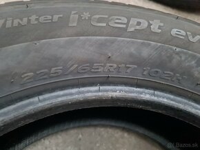 225/65r17 zimné 4 ks HANKOOK dezén 7,8-6,8 mm DOT2022 - 9