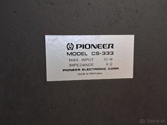 PIONEER CS-333 / 30W REPRODUKTORY / PORTUGAL - 9