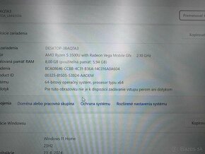 Notebook 14"ASUS.AMD Ryzen 5 3500U 4x2,10GHz.8g ram.256gbSSD - 9