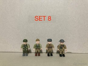 Rôzne sety vojakov 5 + doplnky - typ lego - nové - 9