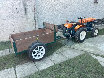 Kubota B7000 4x4 diesel + malá vlečka - 9